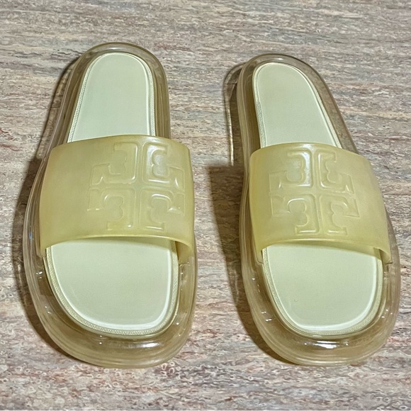 Tory Burch ivory bubble jelly Slides - Picture 1 of 16